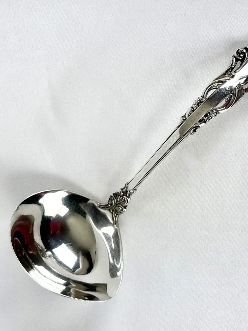 Vintage 1970s Grand Renaissance Sterling Silver Gravy Ladle Reed and Barton